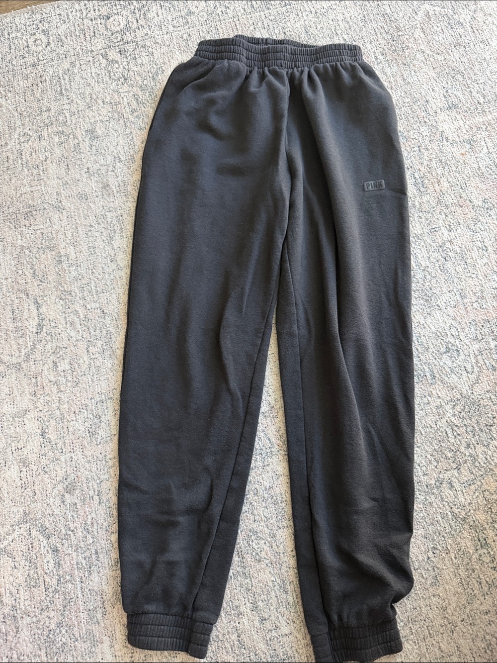 Black PINK Fleece Sweatpants
